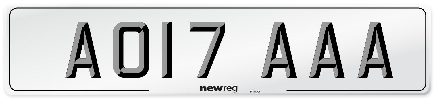 AO17 AAA Number Plate from New Reg